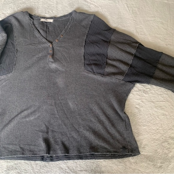 Free People Callisto Henley We The Free Oversized Sz Sm Bohemian Streetwear - Picture 4 of 9